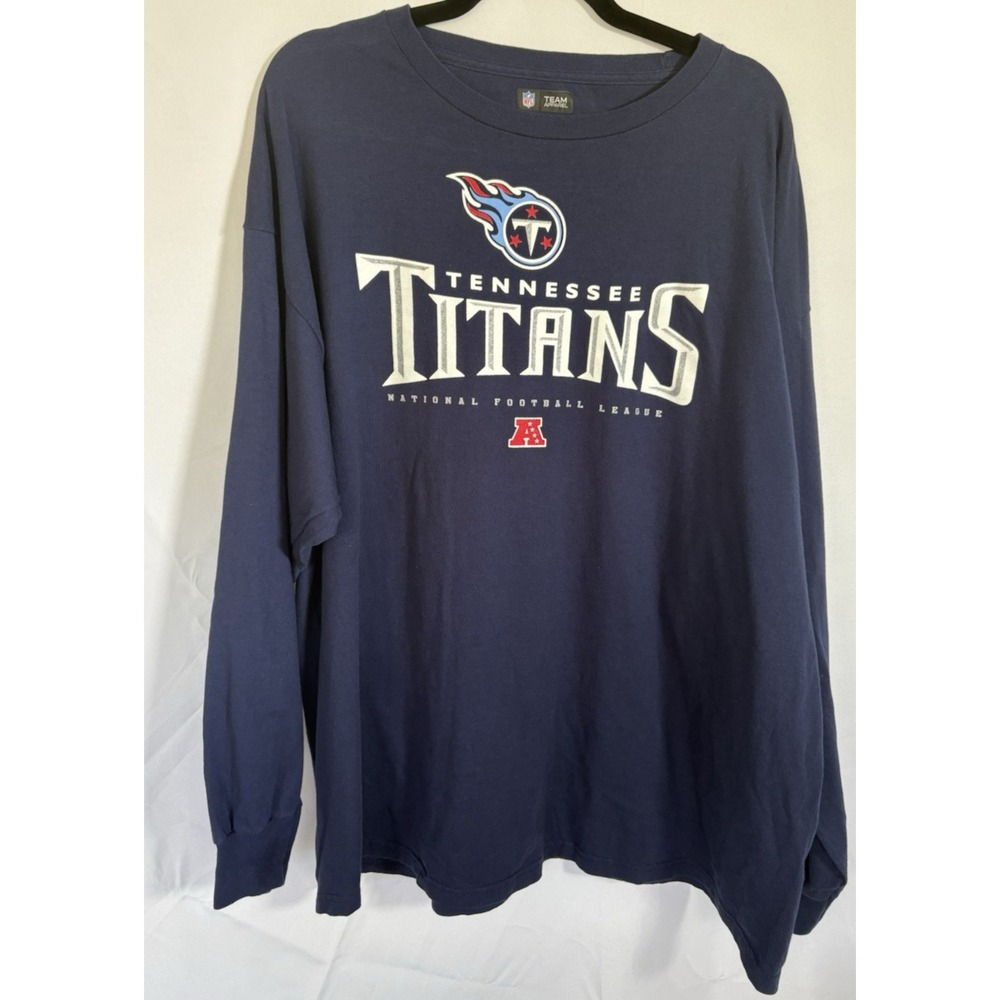 NFL Apparel T‎ Shirt Size 2XL Tennesee Titans Long Sleeve Pullover
